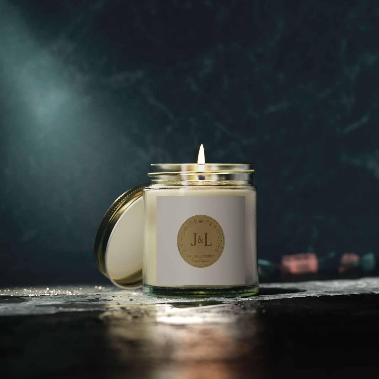 Coconut Apricot Scented Candle — 4oz & 9oz Natural Wax Jar