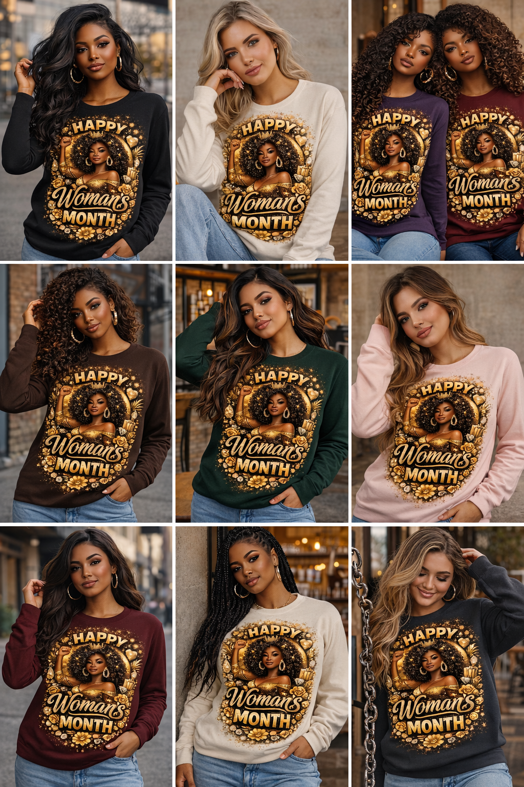 Happy Woman's Long Sleeve