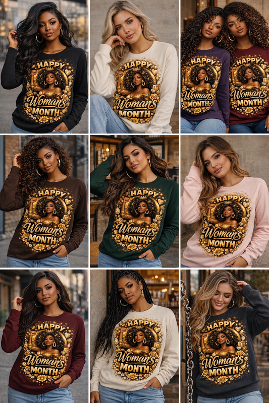 Happy Woman's Long Sleeve