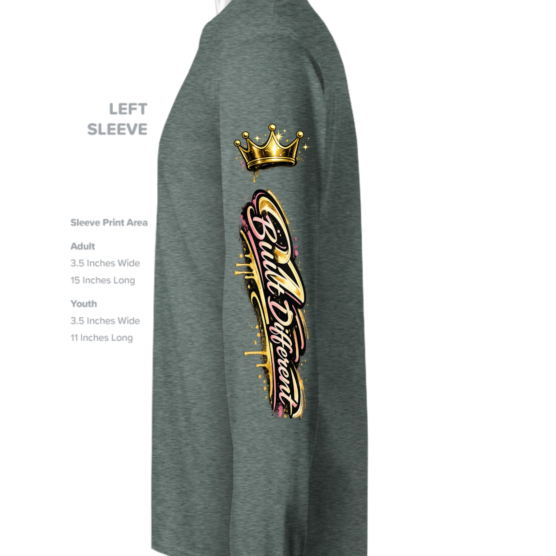 HEATHER SPORT DARK GREEN - SLEEVE_LEFT