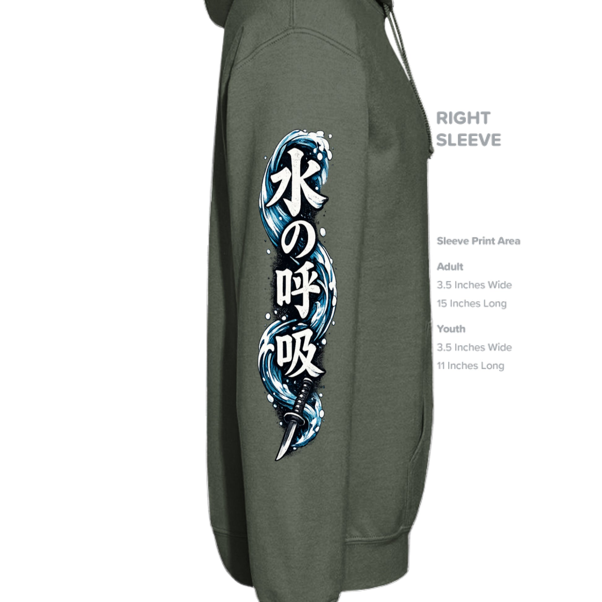 MILITARY GREEN - SLEEVE_RIGHT