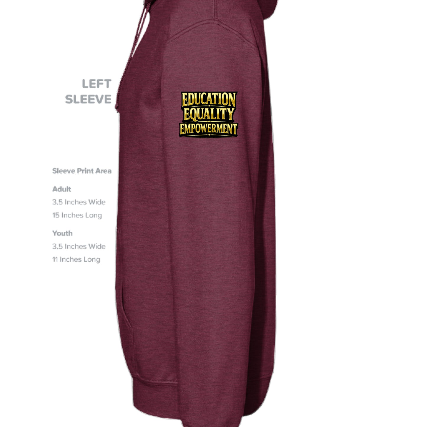 Heather Sport Dark Maroon - SLEEVE_LEFT