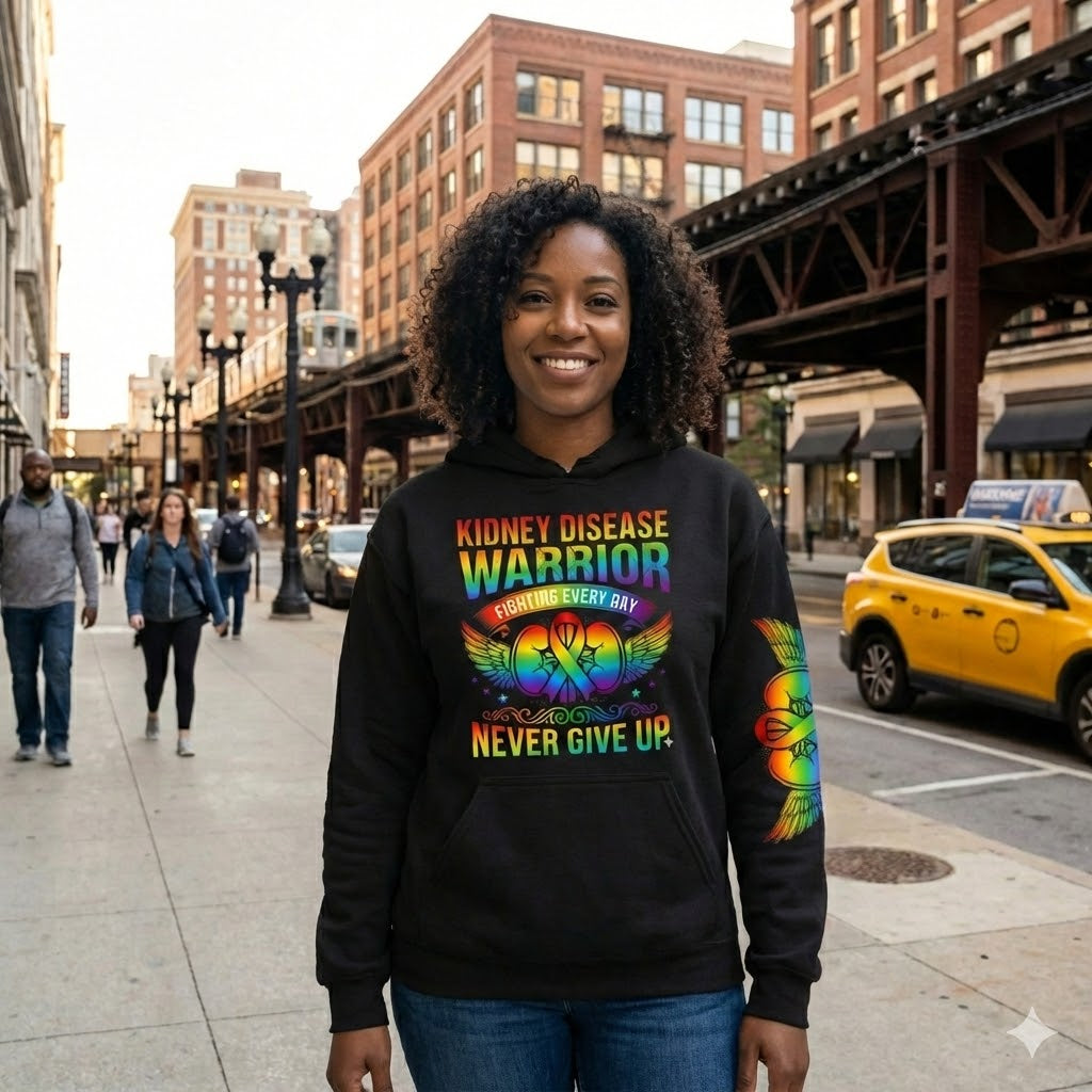 Rainbow Kidney Warrior Hoodie
